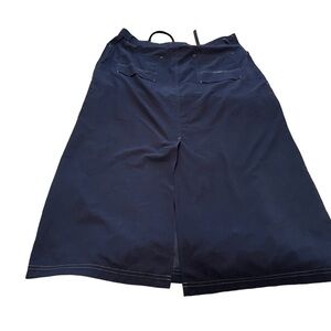 A/E Sport Co - Ladies Long Maxi Skirt - Slit in back-Zip Front-Drawstring-Size16